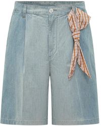 Marni - Bermuda Shorts Met Plooien - Lyst