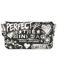 Marc Jacobs - Tassen ,Zwart ,Leer Mini Punk Scribble Camera Bag - Lyst