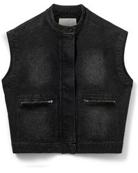 Sofie Schnoor - Zwarte Gewassen Vest 1015 Model - Lyst