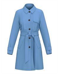 Marella - Jassen ,Blauw ,Spring City Trenchcoat - Lyst