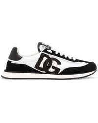 Dolce & Gabbana - Schoenen ,Wit ,Leer Dg Cushion Sneakers - Lyst