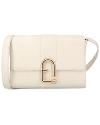 Furla - Cremefarbene Taschen Für Stilvolles Aussehen - Lyst