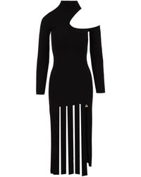 Akep - Kleedjes ,Zwart ,Zwarte Elegante Jurk - Lyst