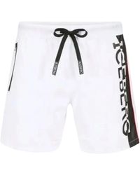 Iceberg - Badmode ,Wit ,Polyester Vertical Logo Zwemkleding - Lyst