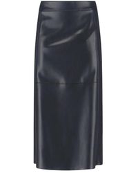 Max Mara - Rokken ,Zwart ,Plata Midi Rok - Lyst