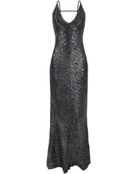 Missoni - Metallic Knit Maxi Jurk - Lyst