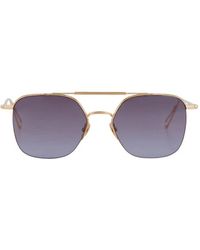 Ahlem - Accessoires ,Blauw ,Nylon Louxor Aviator Zonnebril - Lyst