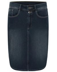 Cro - Rokken ,Blauw ,Denim Blauwe Denim Rok - Lyst