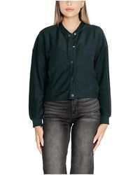 Street One - Jassen ,Groen ,Katoen Groene Knoopjas, Herfst/Winter - Lyst