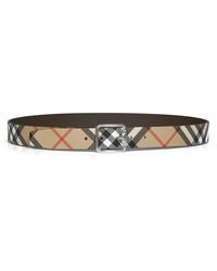Burberry - Reversible Check B Buckle Belt - Lyst