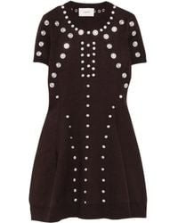 Coperni - Korte Jurk Met Metalen Decoraties - Lyst