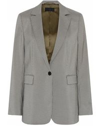 Cro - Petit Check Blazer Mit Langen Ärmeln - Lyst