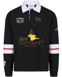 Iceberg - Rugby Fit Katoenen Sweatshirt - Lyst