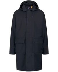 K-Way - Tech wollmischung jacke blau - Lyst