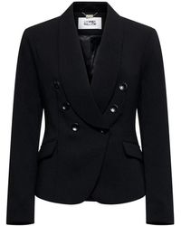 Silvian Heach - Blazer Met Dubbele Rij Knopen En Aansluitende Pasvorm - Lyst