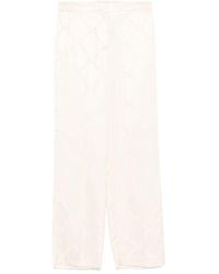Twinset - Broeken ,Wit ,Witte Broek Voor Vrouwen - Lyst