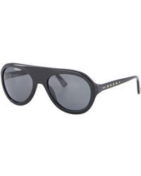 Retrosuperfuture - Accessoires ,Zwart ,Stoere Zwarte Aviator Zonnebril - Lyst