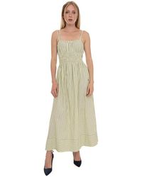 HUGO - Kleedjes ,Groen ,Katoen Diplyn Dress - Lyst