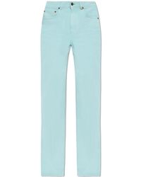 Chloé - Jeans ,Blauw ,Katoen Ontdek Straight-Leg Jeans - Lyst