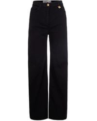Elisabetta Franchi - Wide Jeans - Lyst