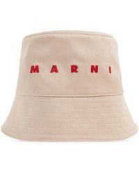 Marni - Accessoires ,Katoen Pet Met Geborduurd Logo - Lyst