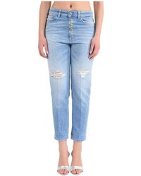 Dondup - Low-Rise Jeans Mit Juwel-Knopfverschluss - Lyst