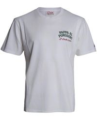 MC2 Saint Barth - Tops ,Wit ,Katoen Portland T-Shirt - Lyst