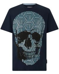 Philipp Plein - T-Shirt Round Neck Ss Skull - Lyst