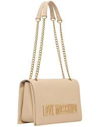 Love Moschino - Umhängetasche Mit Logo-Plakette - Lyst