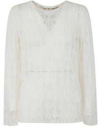 Comme des Garçons - Eleganter v-ausschnitt strickpullover - Lyst