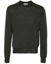 Lanvin - Casual Bruine Wollen Trui - Lyst