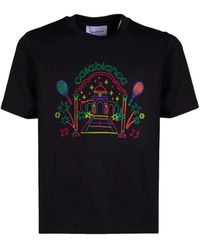 Casablancabrand - T-shirt rainbow crayon temple - Lyst