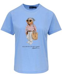 Ralph Lauren - Tops ,Blauw ,T-Shirts - Lyst