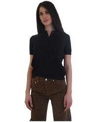 Ralph Lauren - Cable-Knit Polo Top - Lyst