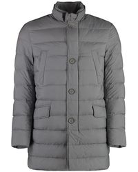 Herno - Jassen ,Grijs ,Nylon Techno-Nylon Donsjas - Lyst