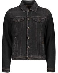 Moorer - Jassen ,Zwart ,Denim Denim Goose Down Gewatteerde Jas - Lyst