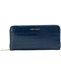 carlo colucci - Accessoires ,Blauw ,Covi Portemonnee Met Gouden Details - Lyst