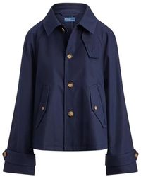 Polo Ralph Lauren - Jassen ,Blauw ,Katoen Cotton Twill Jacket - Lyst