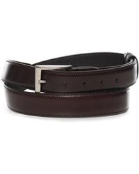 Hogan - Accessoires ,Bruin ,Leer Reversible Leren Riem - Lyst