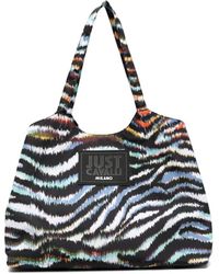 Just Cavalli - Logo-patch Tote Bag - Lyst