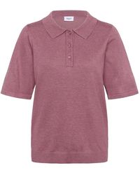 Saint Tropez - Rot Violett Melange Polo Pullover - Lyst