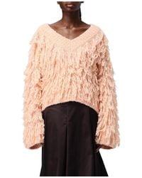 Genny - V-Neck Knitwear - Lyst