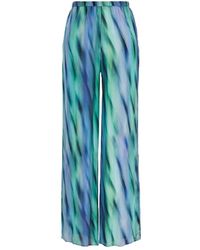 ARMANI EXCHANGE - Wide Trousers - Lyst