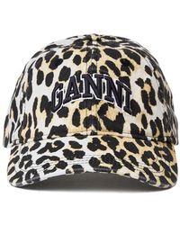 Ganni - Leopard Cap - Lyst