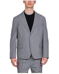 Paolo Pecora - Hellgraue Herrenjacke - Lyst