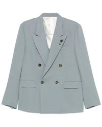 Lardini - Kostuums ,Blauw ,Blazer Doppiopetto - Lyst