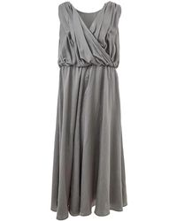 Lardini - Vestido De Seda - Lyst