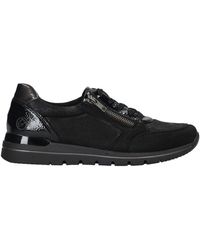 Remonte - Eleganter Schwarzer Sneaker Mit Lackdetails - Lyst