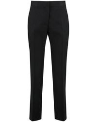 Jil Sander - Gekürzte wollhose - Lyst