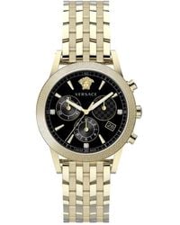 Versace - Sport tech cinturino acciaio orologio - Lyst